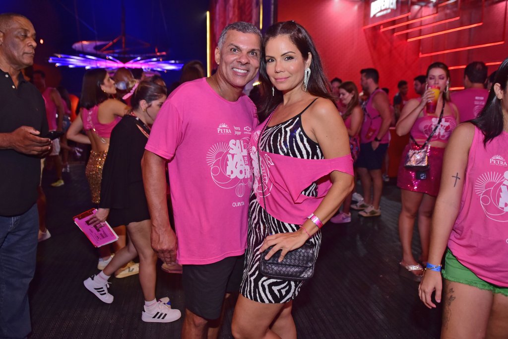 André Guimarães e Acácia Lirya no Camarote Salvador 